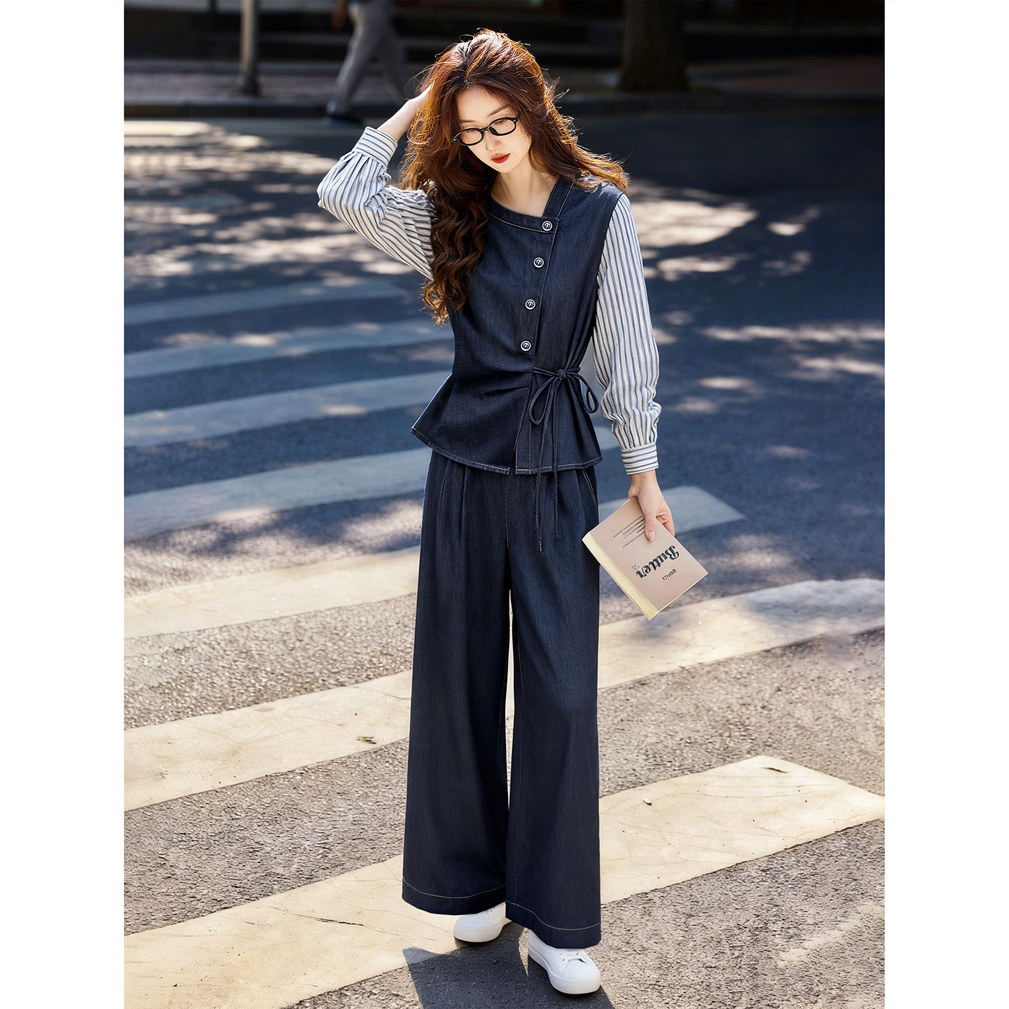 苏醒的乐园2026年新款春季职业通勤知性风女装两件套装SXTZC26005