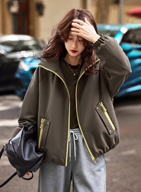 连帽撞色羽绒服SXYRF25128