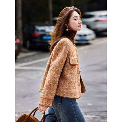 小香风苏醒的乐园时尚气质棉服