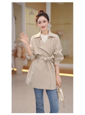 苏醒的乐园秋季新款短款气质风衣-SXFY25062