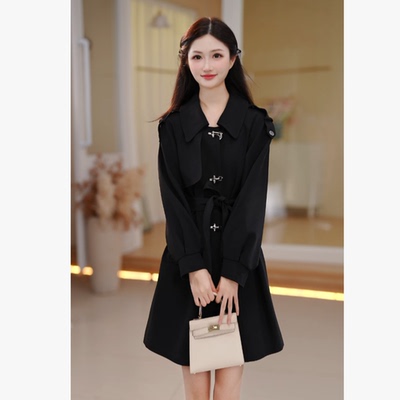 苏醒的乐园时尚气质中长款风衣休闲百搭秋季2025年新品