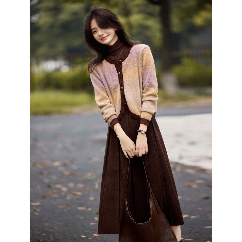 时尚气质套装2024年冬季新款女休闲百搭优雅通勤针织上衣两件套,女装/女士精品,时尚套装,淘宝优惠券,粉丝福利购,淘宝优惠卷