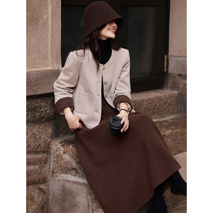 羽绒服夹克外套半裙套装2025年冬季新款女装两件套SXTZY25005