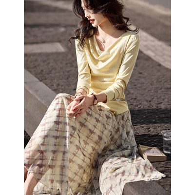 2026年新款春季女装两件套装SXTZT26006