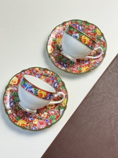 日本直采kenzo高田贤三特有大花袄咖啡杯水杯对杯下午茶欧式 独特