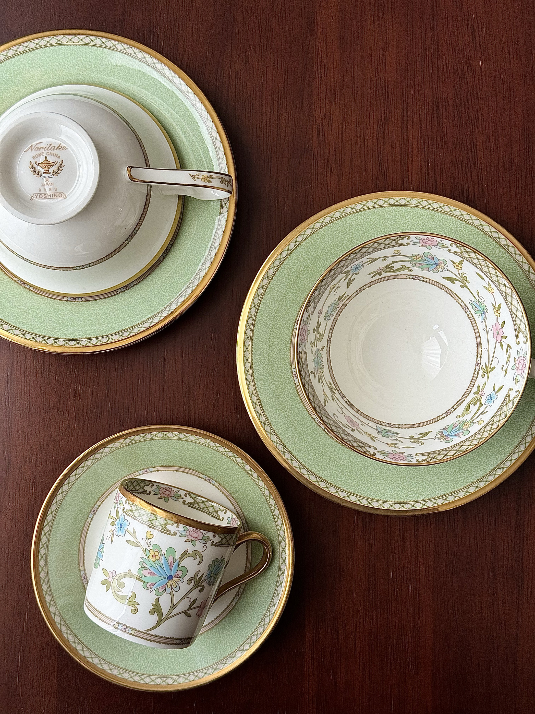 日本直采·神灯款noritake则武yoshino吉野樱花骨瓷咖啡杯下午茶