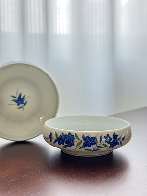 日本老香兰社蓝铃花小碗小钵甜品碗小菜碗餐具·日本直采