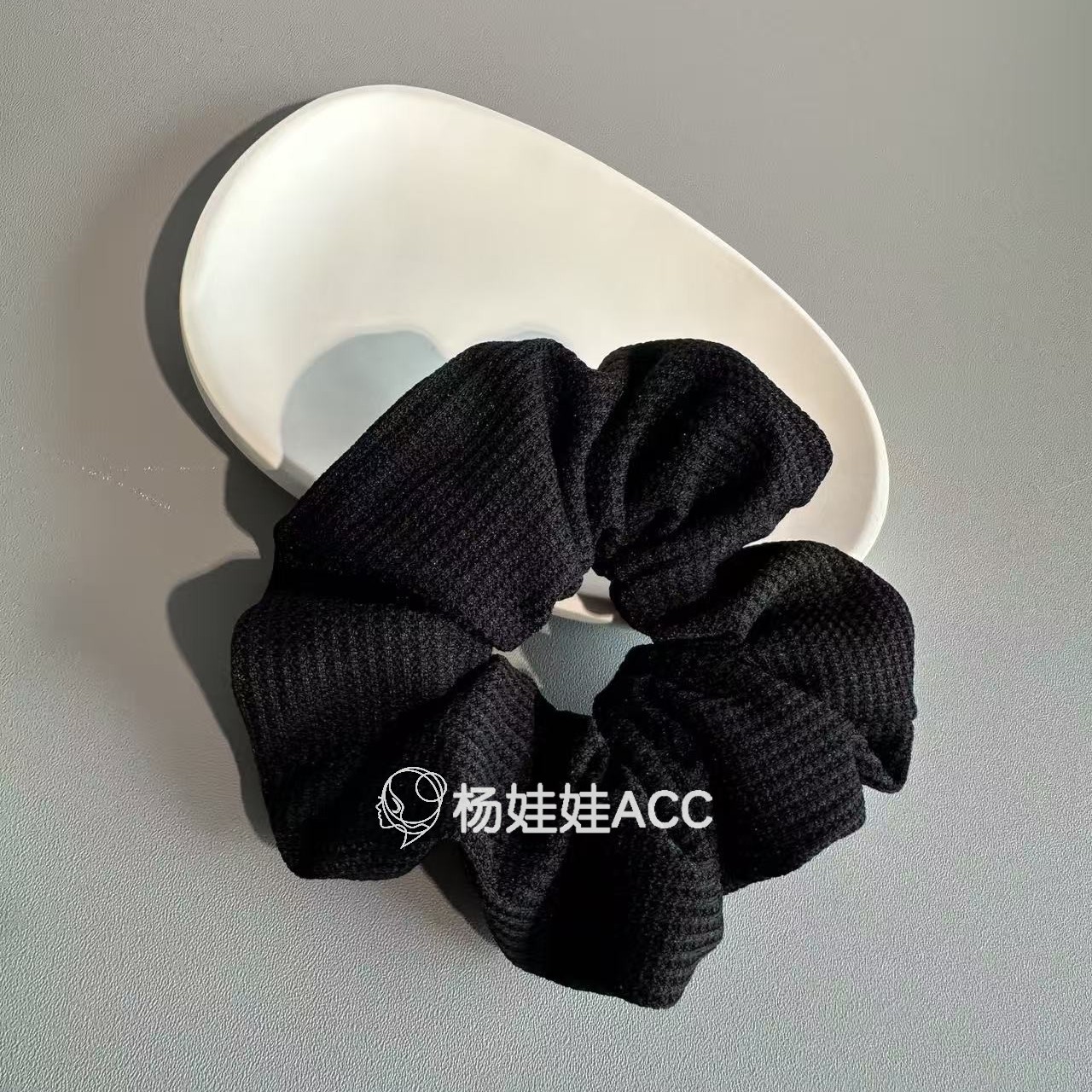 592729韩国东大门正品代购简约时尚纯色小肠圈日常通勤发绳