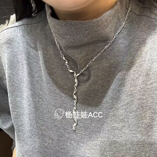 项链 通体纯银高级感简约百搭时尚 5112603韩国东大门momo 特价