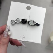 551338韩国东大门papa新款 小猫蝴蝶结鸭嘴夹发夹