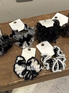 5122206韩国东大门Baket新款高级感时尚甜美薄纱小肠发圈发绳