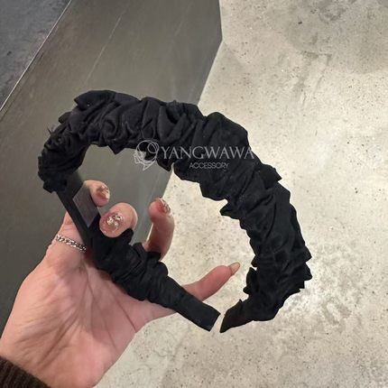 531105韩国东大门nyunyu百褶款褶皱高级感发箍