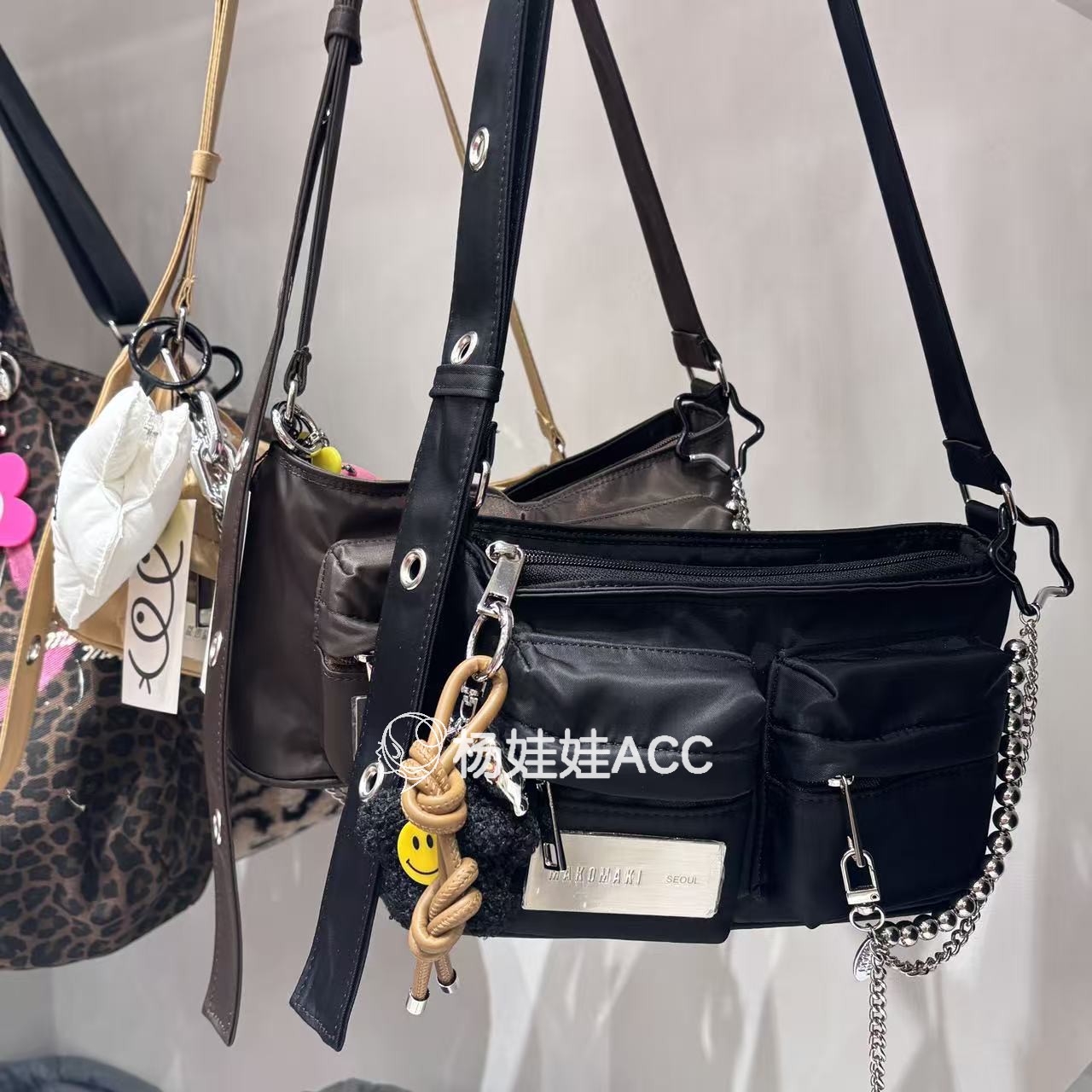 5100101韩国东大门makomaki新款潮流高级感百搭时尚单肩斜挎包