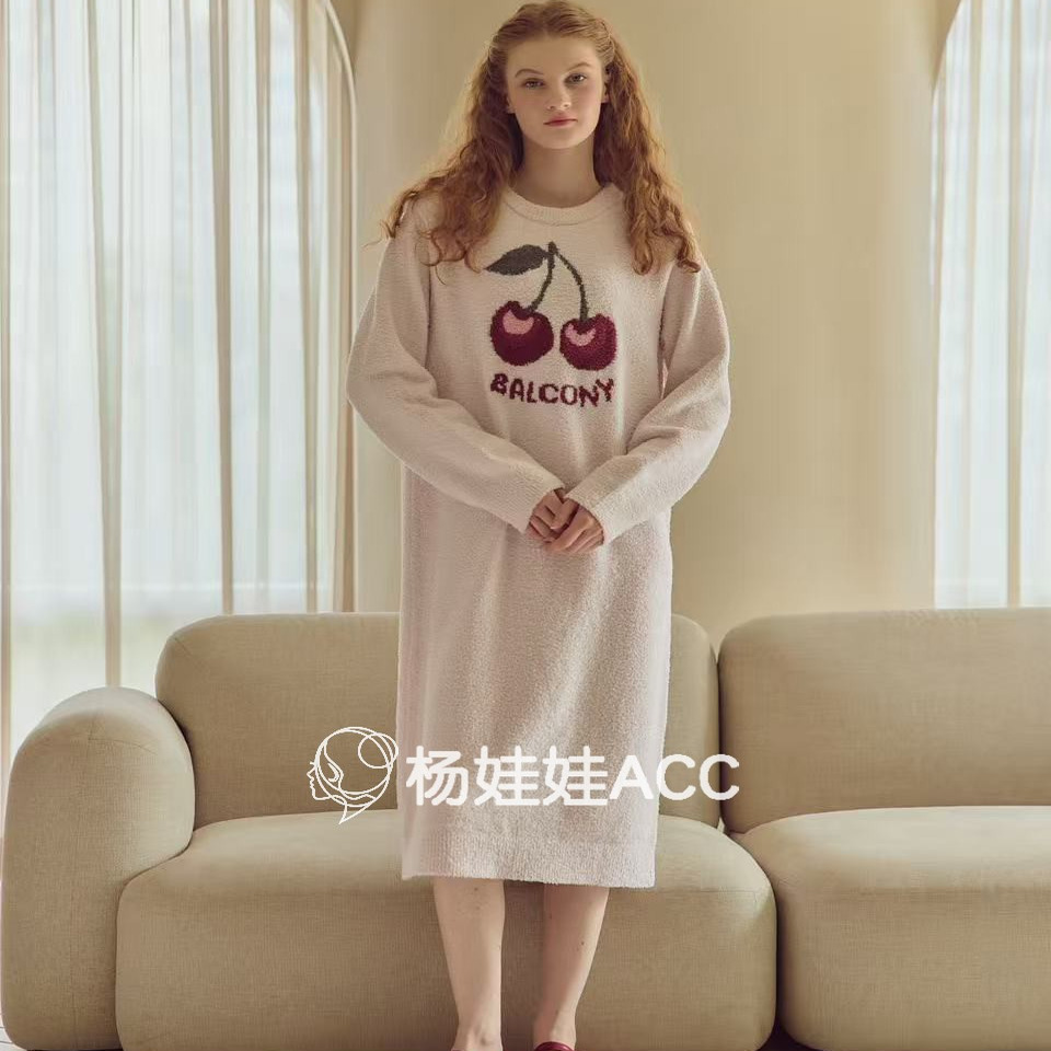 591604韩国东大门Balcony新款时尚气质甜美淑女连衣裙居家服睡衣