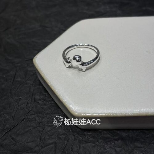 682305韩国东大门hey新款925纯银精致轻奢简约开口戒指