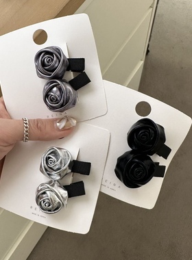 41301韩国东大门reina立体花朵两件套高级感鸭嘴夹发夹