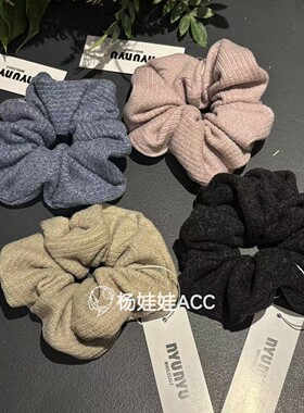 612402韩国代购nyunyu新款高级感简约褶皱时尚潮流发圈