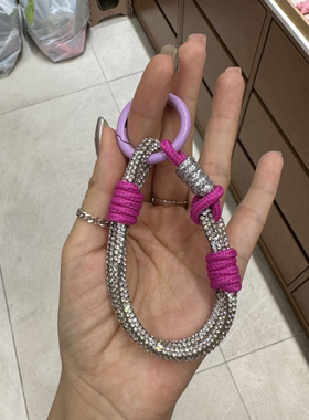 473007韩国东大门maylee满钻绳结手机链挂件