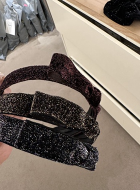 411443韩国东大门Reina星空款蝴蝶结高级感精致发箍