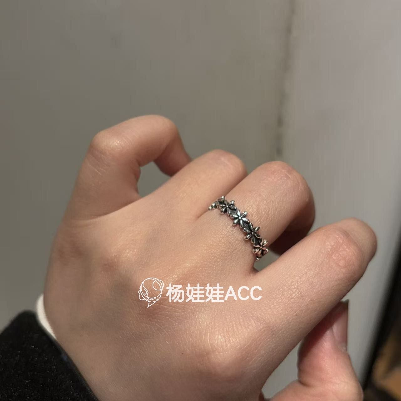 5121314韩国东大门vase新款精致高级甜美雪花精致百搭戒指