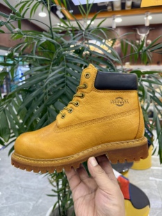 英索伦10061升级版固特异工艺大黄靴手工擦色做旧复古时尚男鞋