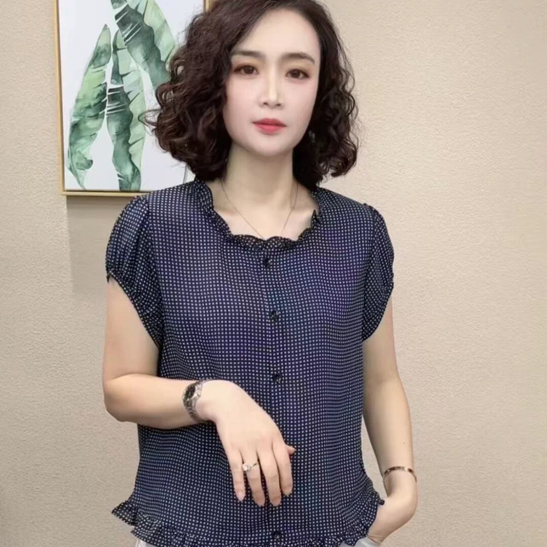 新品2026夏季薄款爆款流行新款格子韩版宽松洋气显瘦女士短袖衬衫