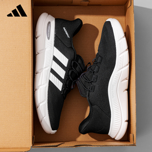 adidas阿迪达斯健步鞋一脚蹬男鞋爸爸鞋正品新款休闲通勤鞋KJ5916