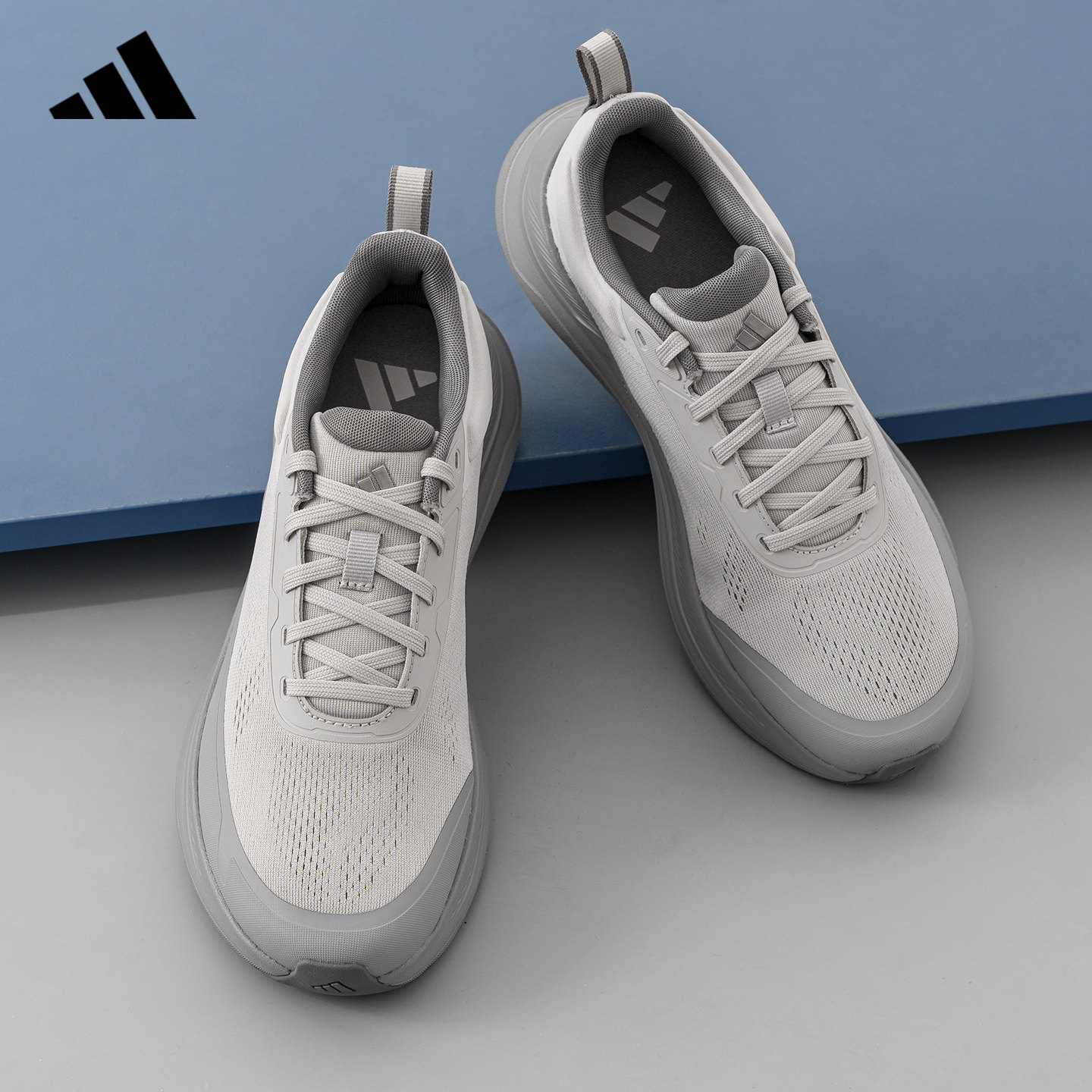 adidas阿迪达斯男鞋正品新款黑武士休闲运动全黑公务通勤鞋KJ0217 - 实物图