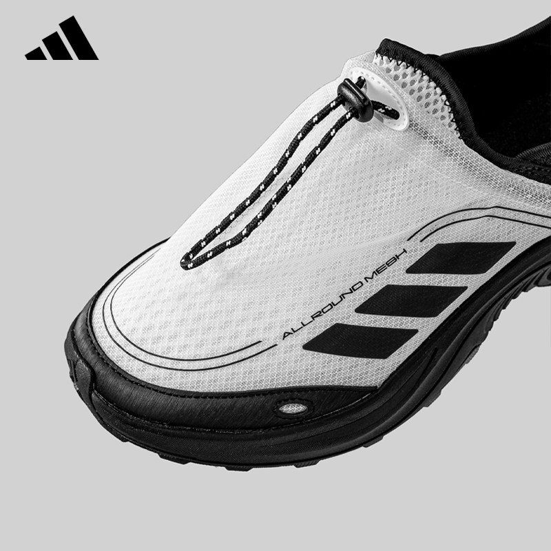 adidas阿迪达斯一脚蹬男鞋官方正品新款网面休闲运动懒人鞋JP6647