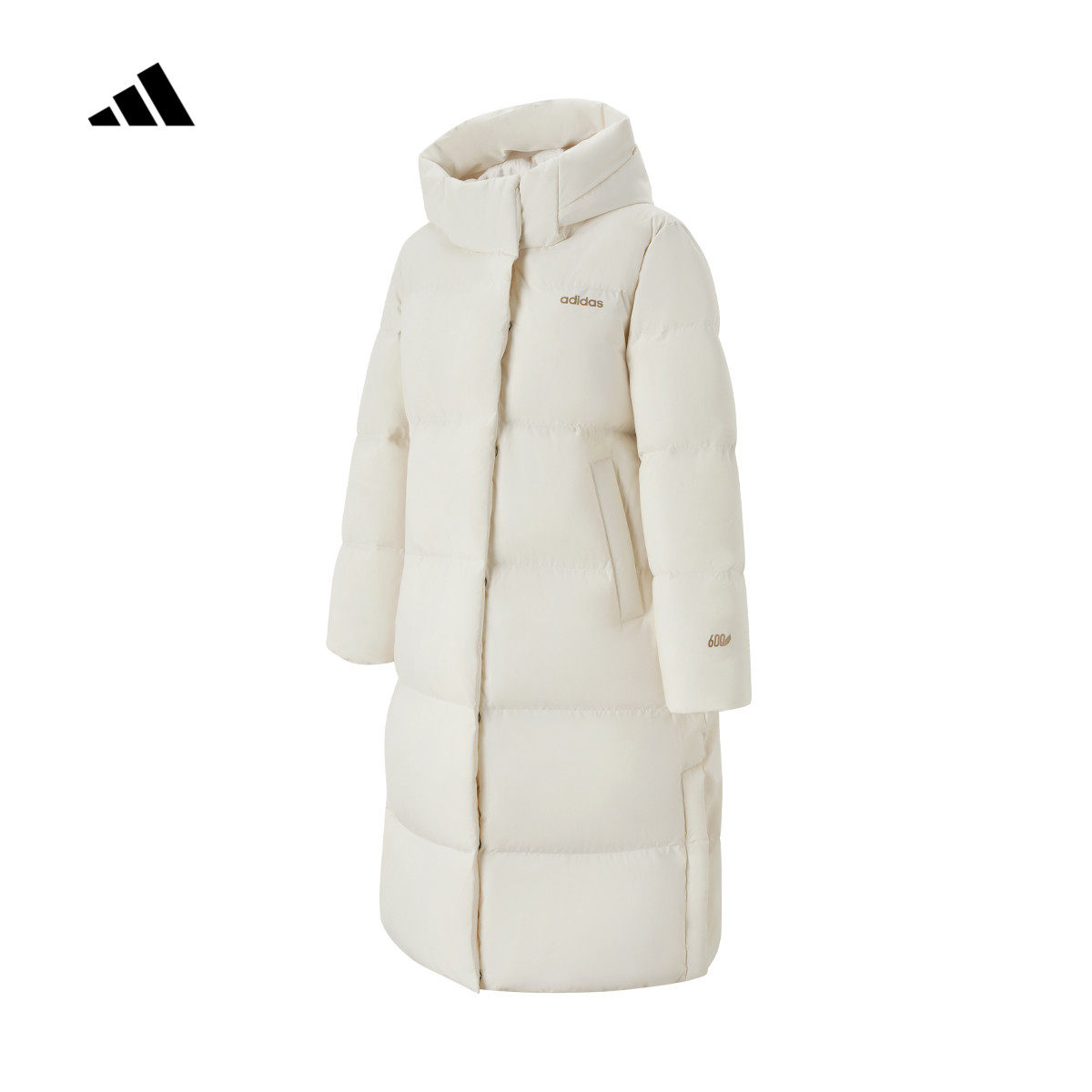 adidas阿迪达斯长款过膝羽绒服女官方新款加厚保暖鸭绒上衣KC2166