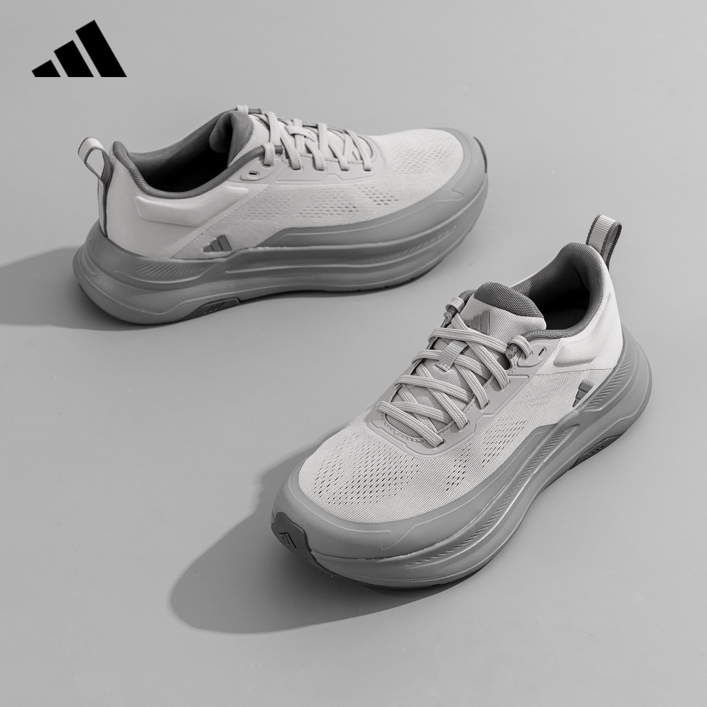 adidas阿迪达斯男鞋官方正品新款休闲轻运动跑步公务通勤鞋KJ0217 - 实物图