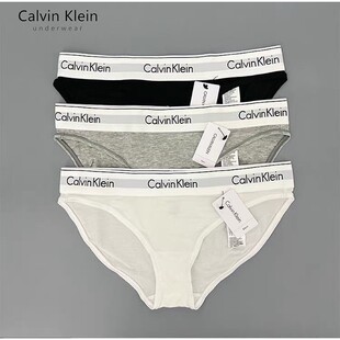 美国正品CK女士内裤健身三角裤logo宽边纯棉运动内裤 F3787