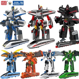 灵动创想列车超人变形玩具单体绿先知狼脉冲寒星高铁火车电动轨道