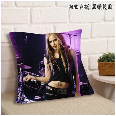 艾薇儿 拉维尼 Avril Ramona Lavigne周边抱枕头睡觉靠枕沙发