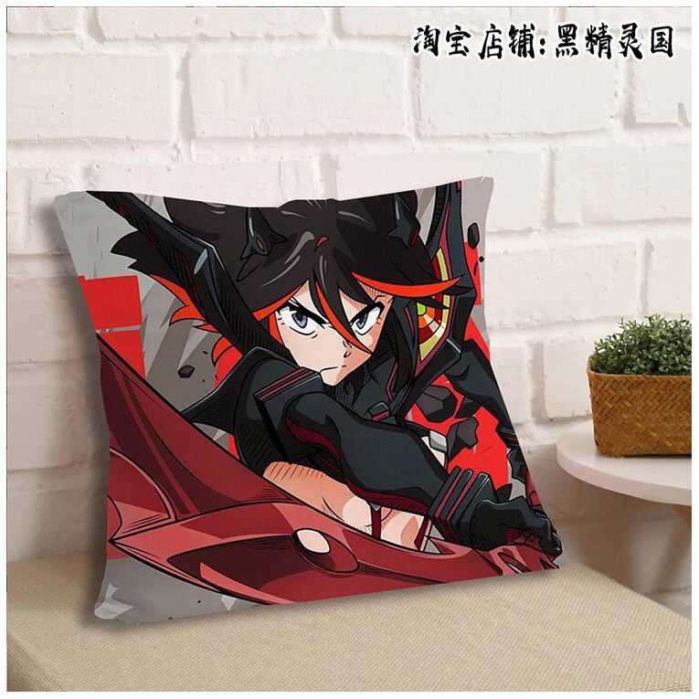 kill la kill 双斩少女 斩服 缠流子周边抱枕头睡觉靠枕沙发卧室