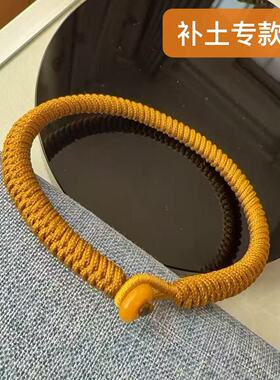 东海水晶补土补金五行绳手链加密金刚结缺土缺金者佩戴