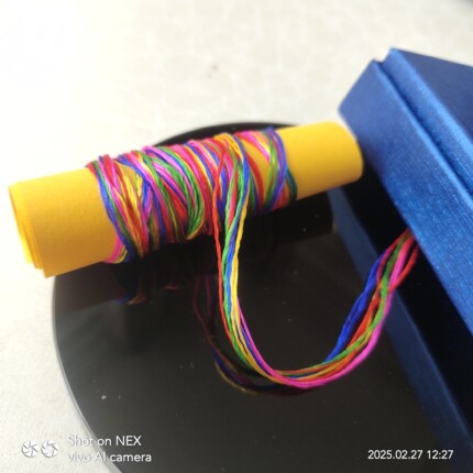 100%桑蚕丝五行线缺金缺火补金补木补土端午节五彩线100厘米