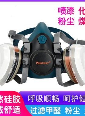 英国佰得威硅胶防毒面具喷漆口罩佰德威6102型口罩棉进口面罩化工