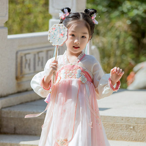 女童古装襦裙古风汉服贝优可春装