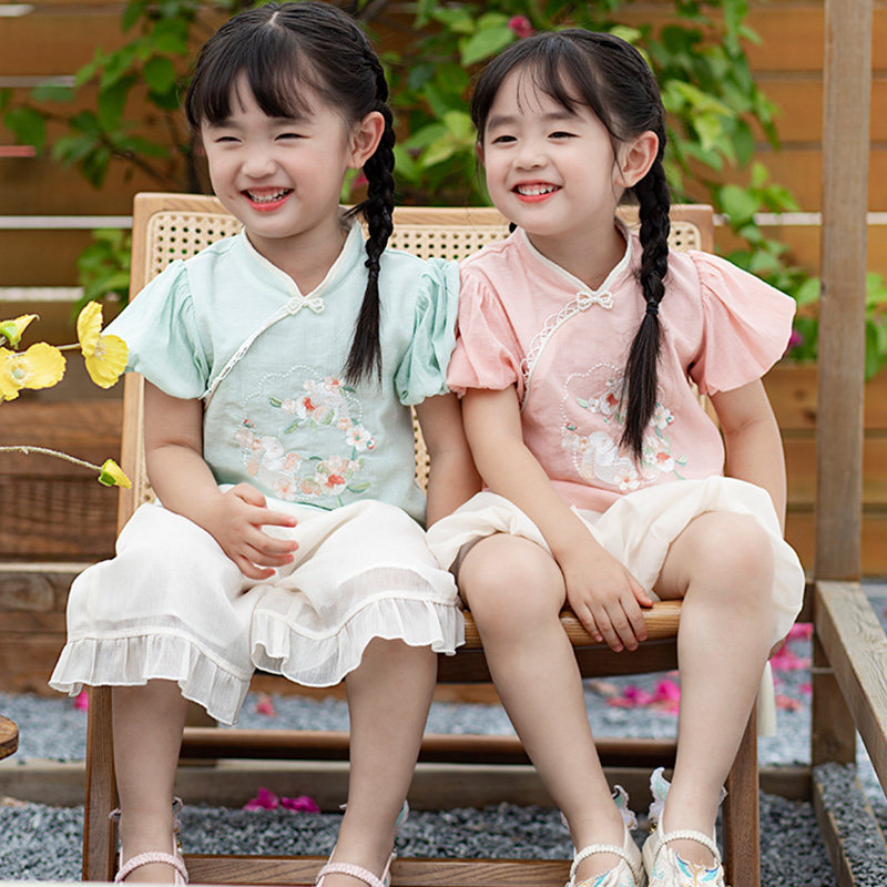 2022年夏季女童古装汉服薄款