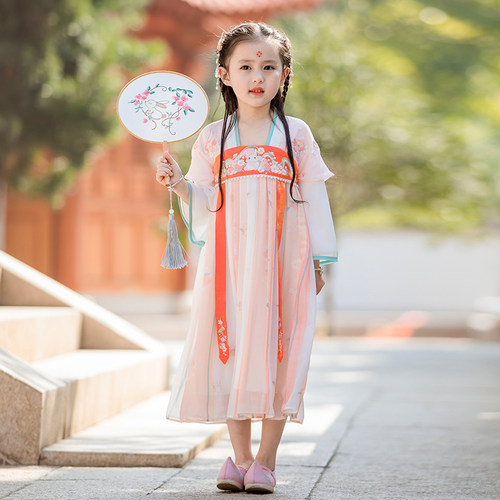 汉服女童春秋刺绣贝优可常规襦裙