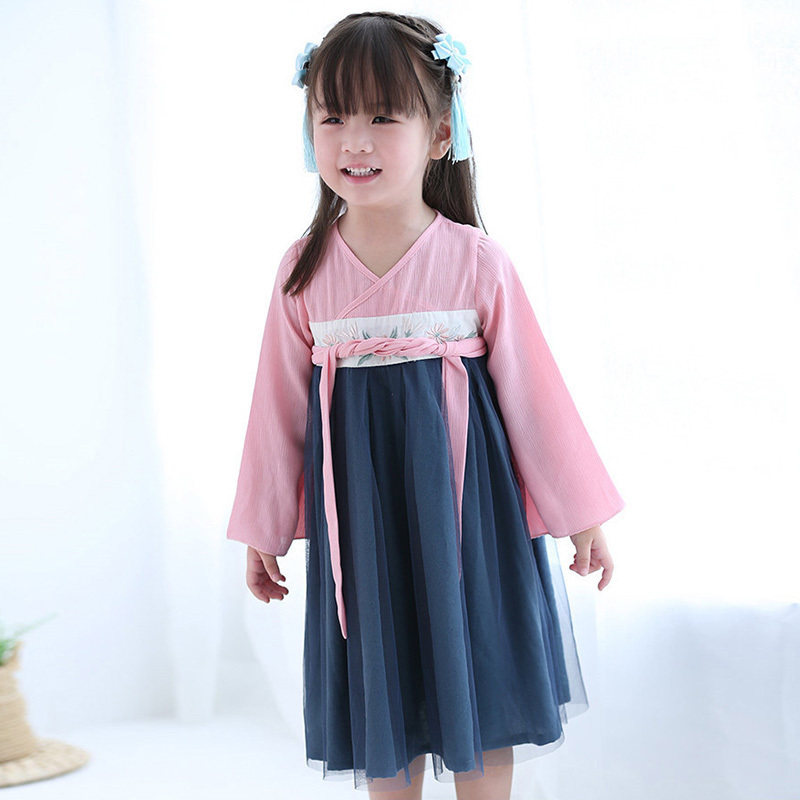 儿童汉服女小孩中国风古装汉服