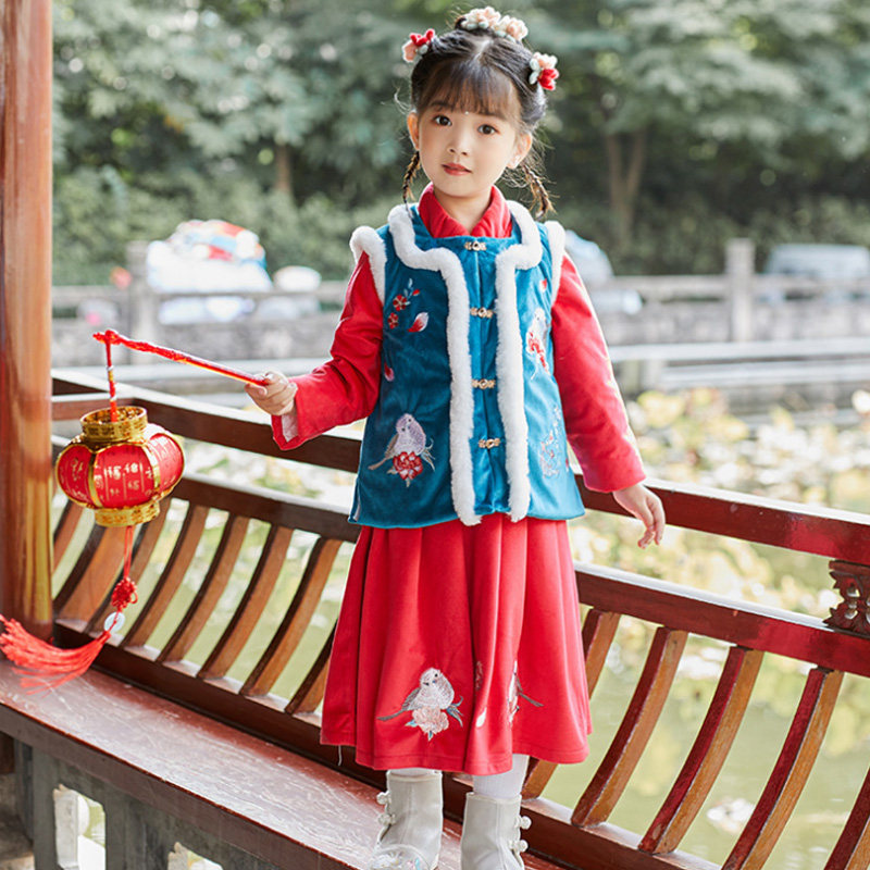 加绒阿笨猫加厚冬季女拜年服唐装