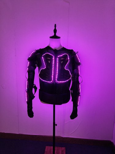 发光护具LED发光护甲衣滑雪防摔服赛车护肘护背护胸夜店KTV道具