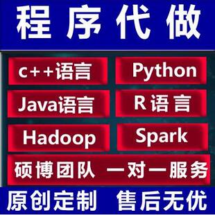 python代编程深度学习Java代码编写c++代做R语言大数据分析hadoop