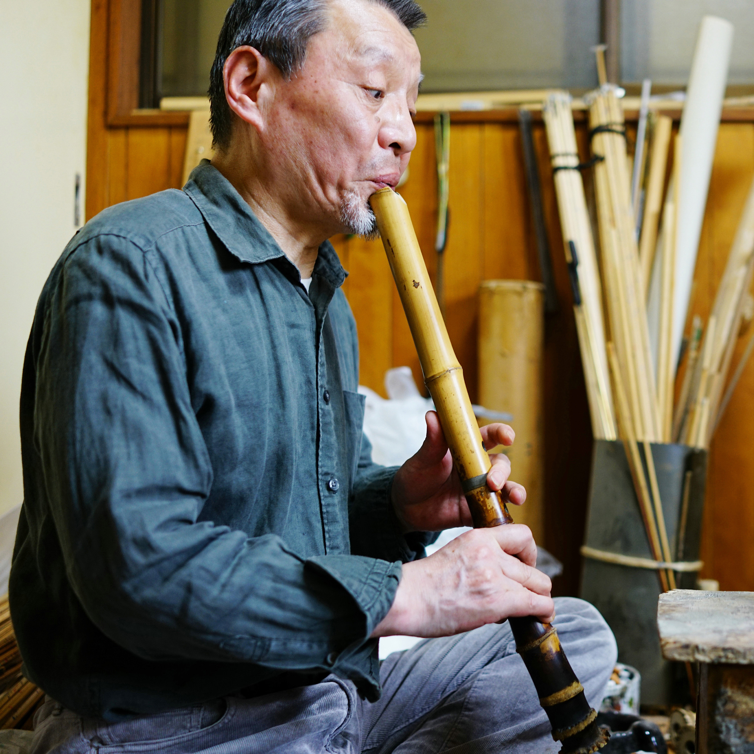 尺八粹镜铭 真竹尺八原粹镜作 琴古都山通用 日本尺八乐器 正品