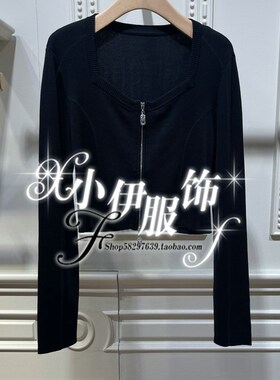 曼娅奴商场专柜正品2024年新款女装秋装针织开衫MO32JK227