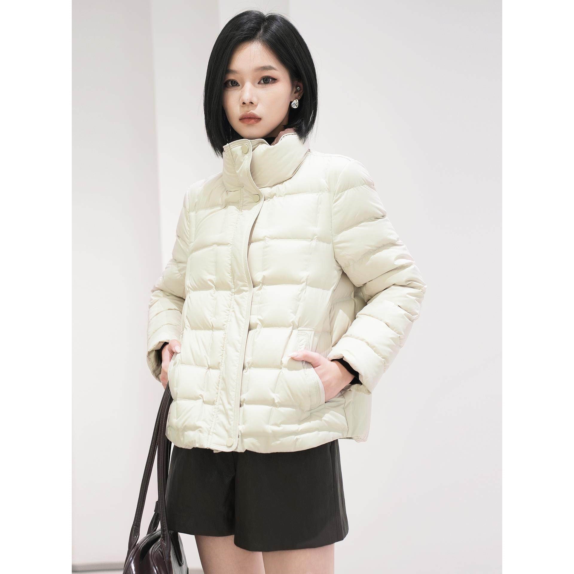 【鹅绒】曼娅奴女装冬新款百搭立图片
