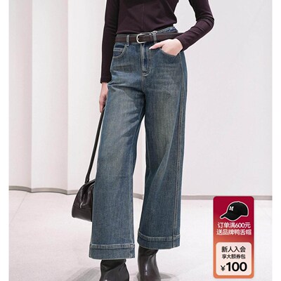 曼娅奴女装秋冬新款高腰显瘦复古