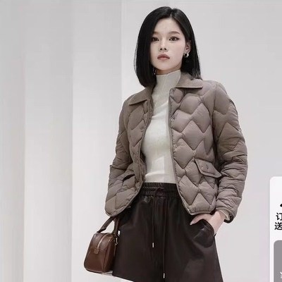 曼娅奴女冬新款小个子轻薄短款90